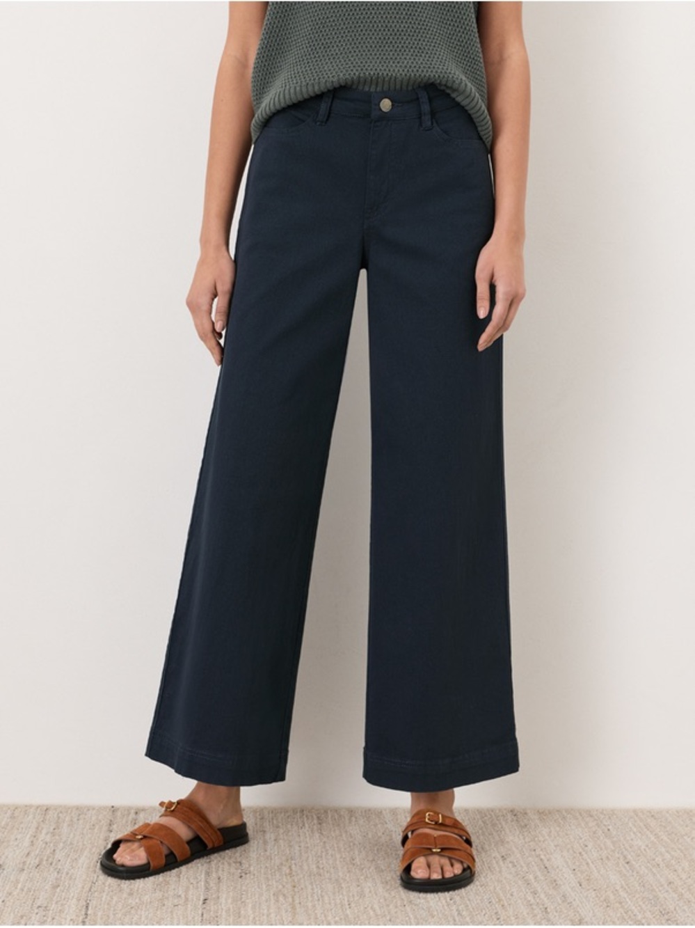 Pact organic cotton twill pants wide leg large women’s
